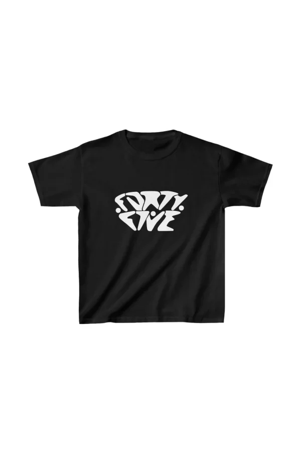 Luz&Pos Unisex Çocuk Baskılı T-shirt - Siyah