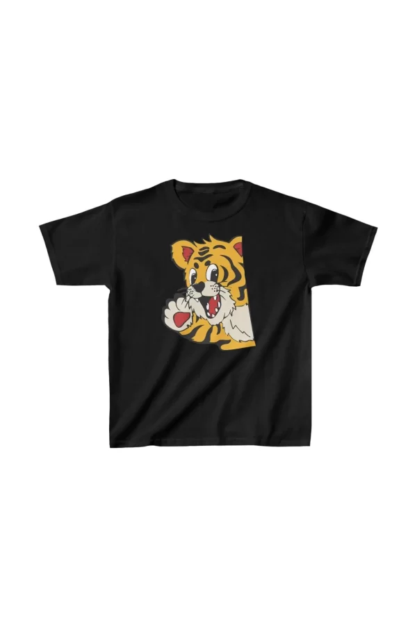 Luz&Pos Unisex Çocuk Baskılı T-shirt - Siyah