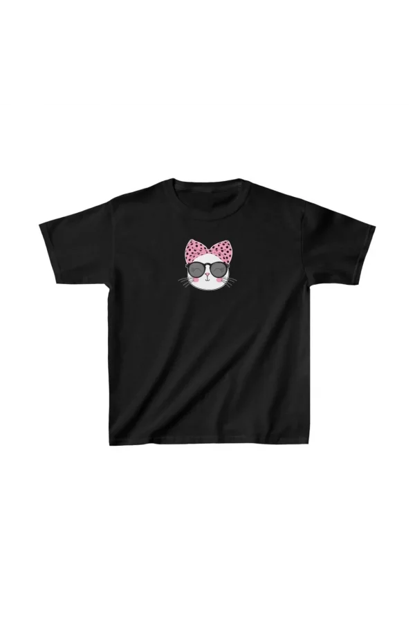 Luz&Pos Unisex Çocuk Baskılı T-shirt - Siyah