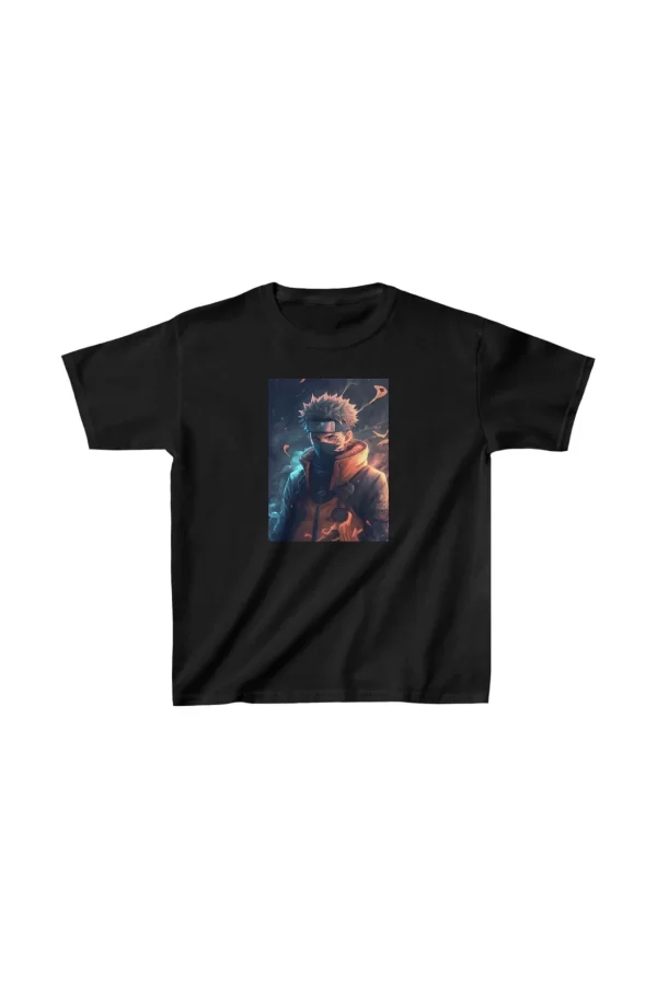 Luz&Pos Unisex Çocuk Baskılı T-shirt - Siyah