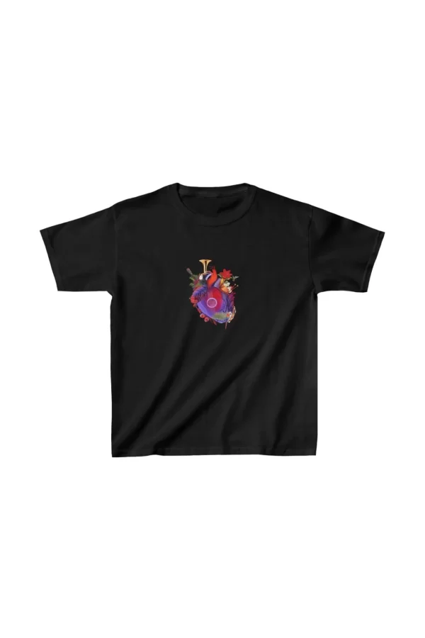 Luz&Pos Unisex Çocuk Baskılı T-shirt - Siyah