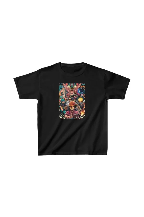Luz&Pos Unisex Çocuk Baskılı T-shirt - Siyah