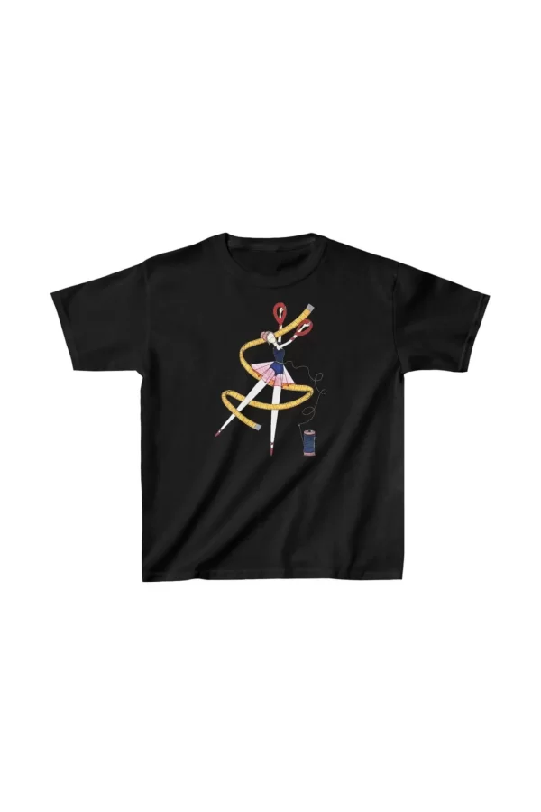 Luz&Pos Unisex Çocuk Baskılı T-shirt - Siyah