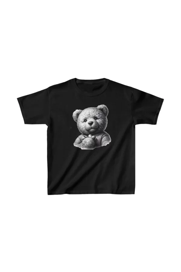 Luz&Pos Unisex Çocuk Baskılı T-shirt - Siyah
