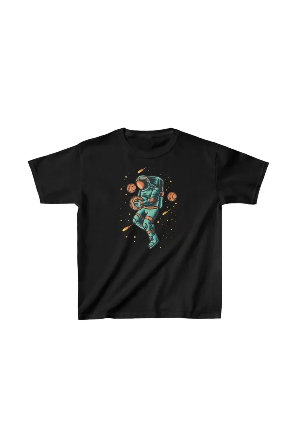 Luz&Pos Unisex Çocuk Baskılı T-shirt - Siyah