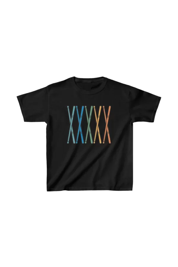 Luz&Pos Unisex Çocuk Baskılı T-shirt - Siyah