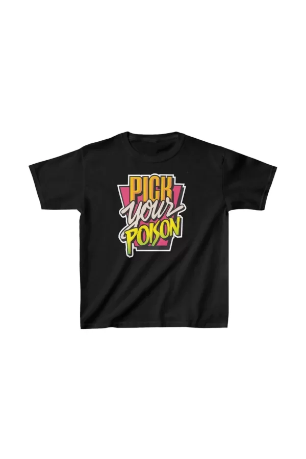 Luz&Pos Unisex Çocuk Baskılı T-shirt - Siyah