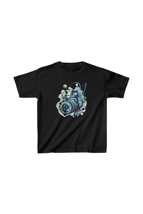 Luz&Pos Unisex Çocuk Baskılı T-shirt - Siyah