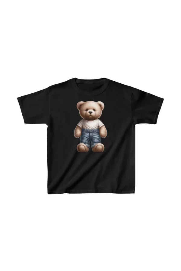 Luz&Pos Unisex Çocuk Baskılı T-shirt - Siyah