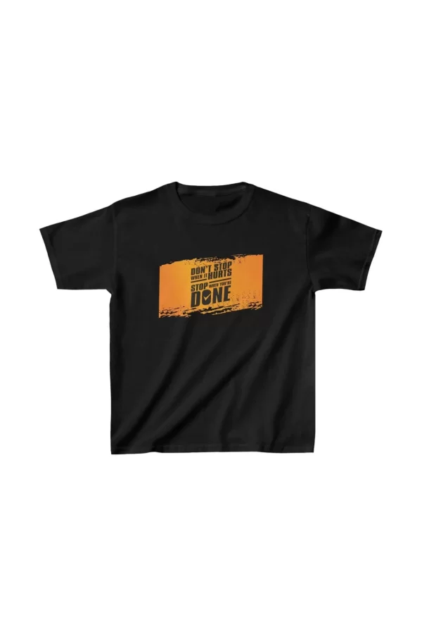 Luz&Pos Unisex Çocuk Baskılı T-shirt - Siyah