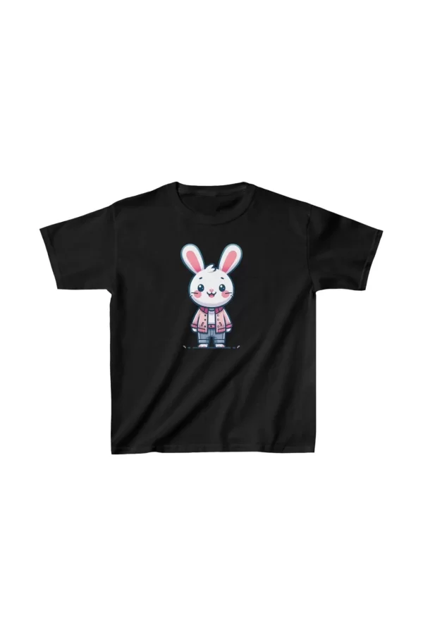 Luz&Pos Unisex Çocuk Baskılı T-shirt - Siyah