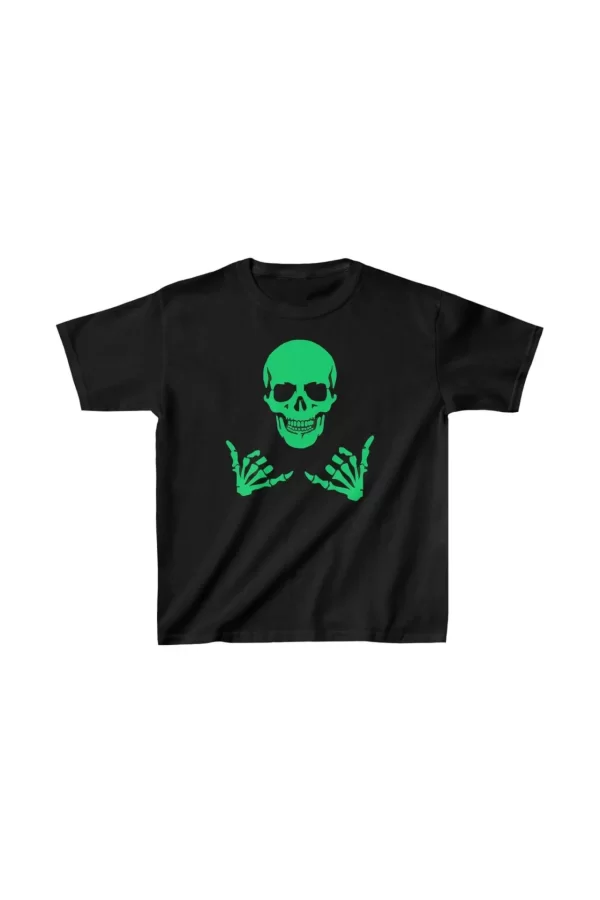 Luz&Pos Unisex Çocuk Baskılı T-shirt - Siyah