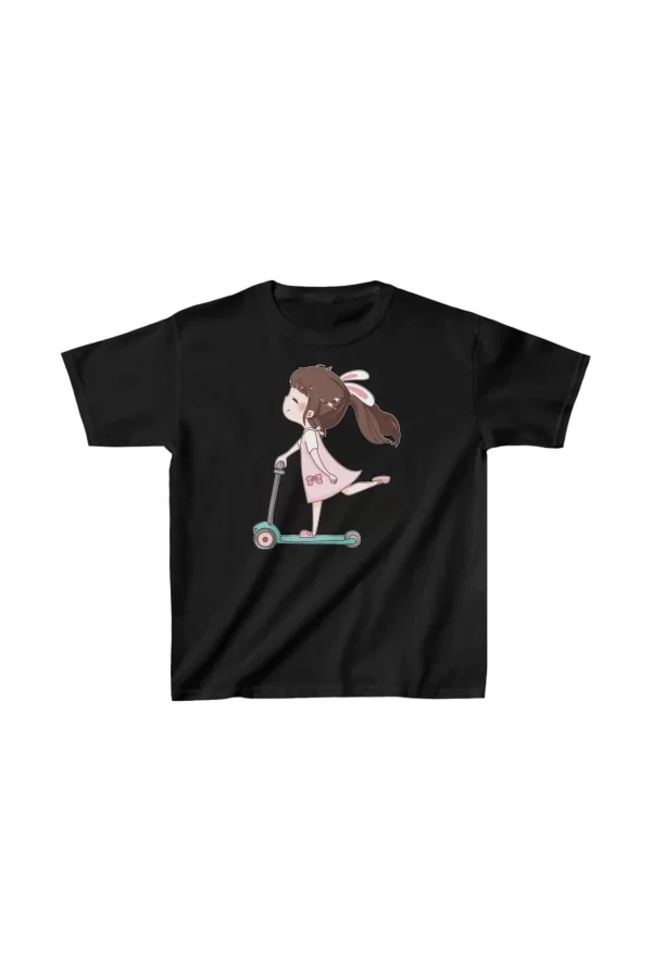 Luz&Pos Unisex Çocuk Baskılı T-shirt - Siyah
