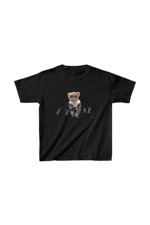 Luz&Pos Unisex Çocuk Baskılı T-shirt - Siyah