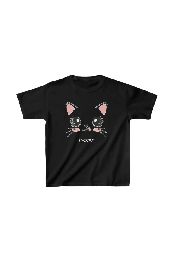 Luz&Pos Unisex Çocuk Baskılı T-shirt - Siyah