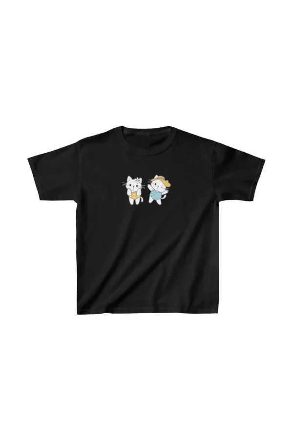 Luz&Pos Unisex Çocuk Baskılı T-shirt - Siyah