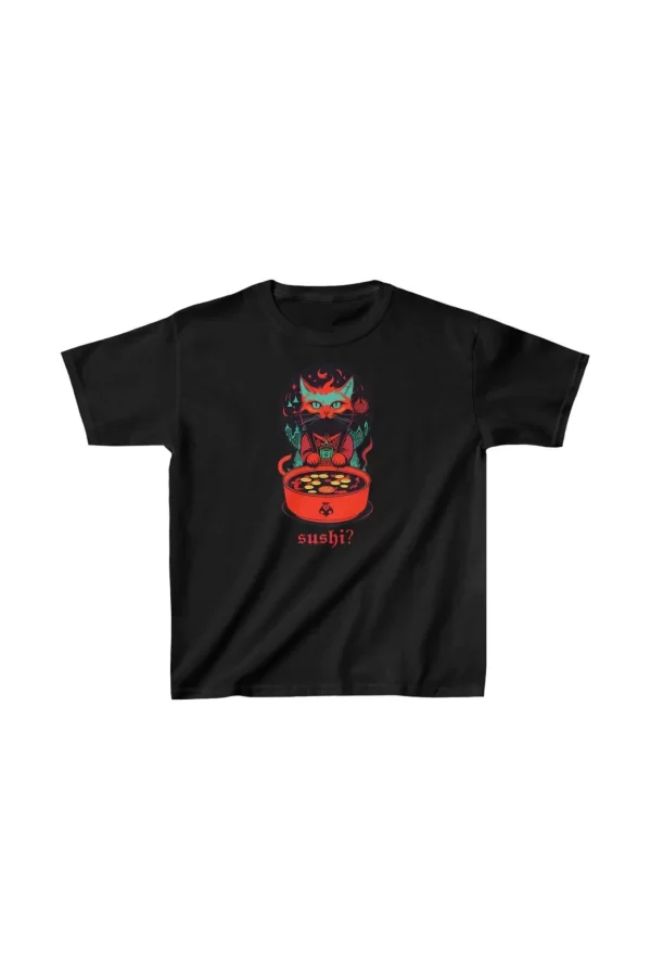 Luz&Pos Unisex Çocuk Baskılı T-shirt - Siyah