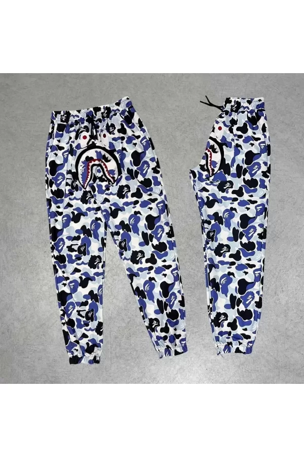 Luz&Pos Unisex Pubg Bape X Shark Eşofman Altı - Gri