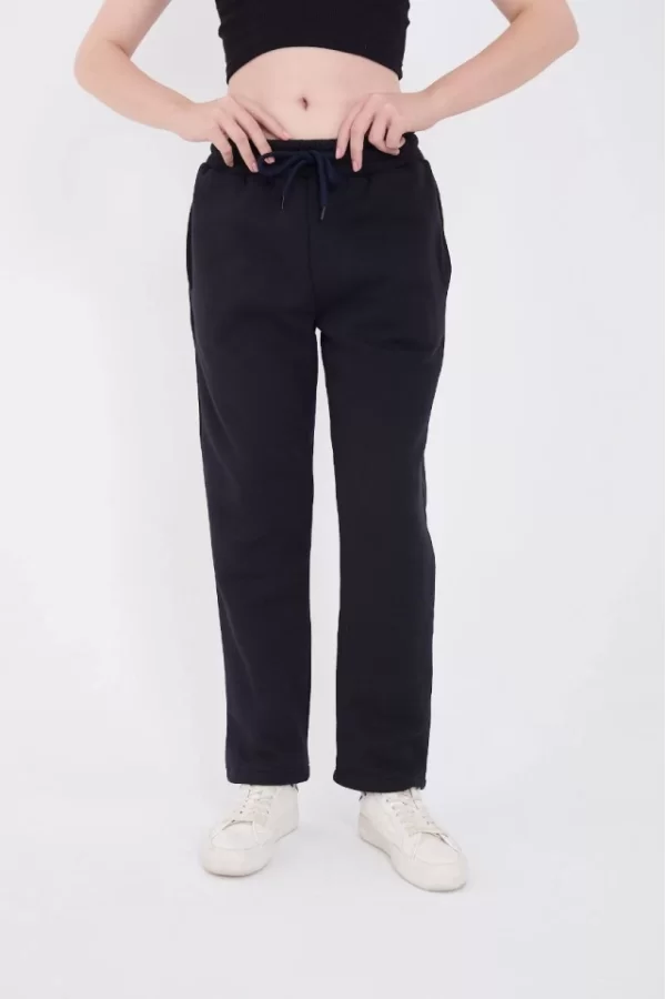 Unisex Üç İplik Basic Eşofman Pantolon - Lacivert