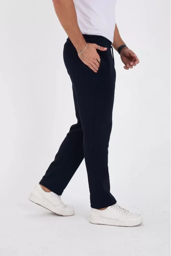 Luz&Pos Unisex Üç İplik Basic Eşofman Pantolon - Lacivert