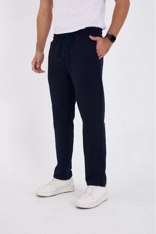 Luz&Pos Unisex Üç İplik Basic Eşofman Pantolon - Lacivert