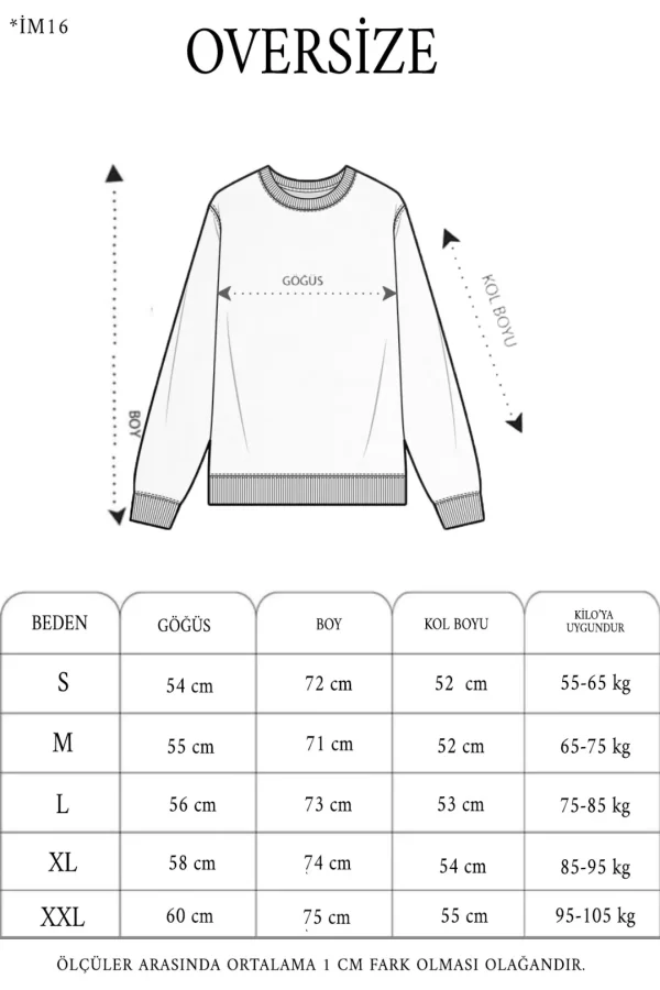 Luz&Pos Unisex Üç İplik Parçalı Yakalı Sweatshirt - Mavi