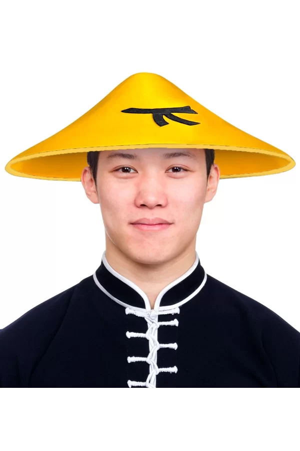 Uzak Doğu Asyalı Çin Japon Şapkası Sarı Renk