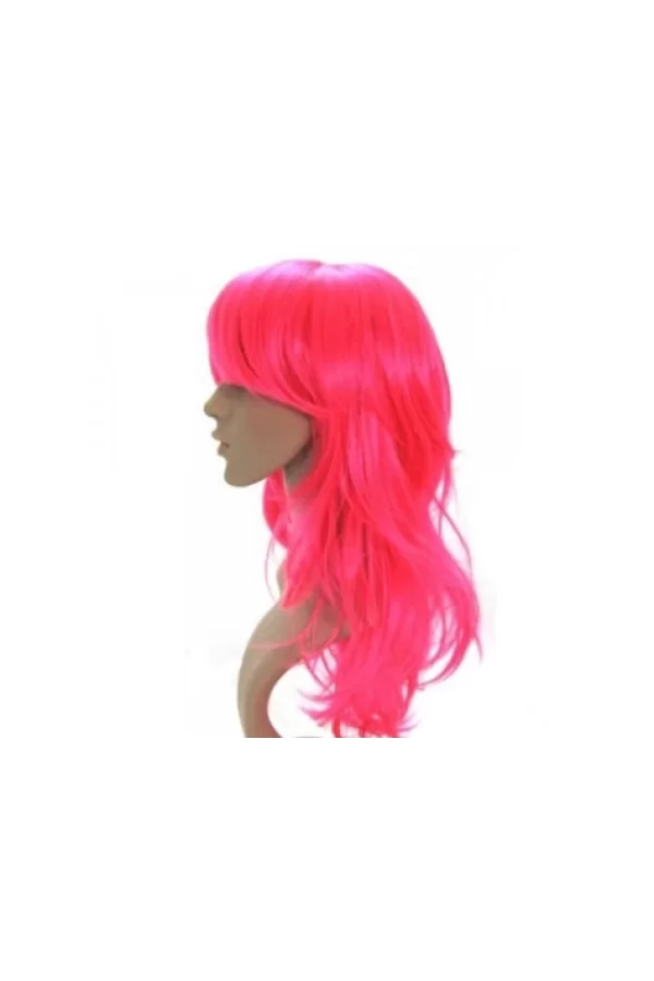 Uzun Peruk Saç - Pembe
