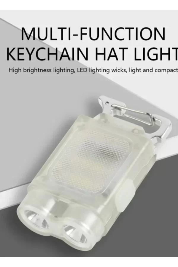 V15 Edc El Feneri 1200lm Anahtarlık Işık Tip-c Şarj Edilebilir Taşınabilir Mini Torch Mıknatıs Klips Ile Kamp Cep Fener