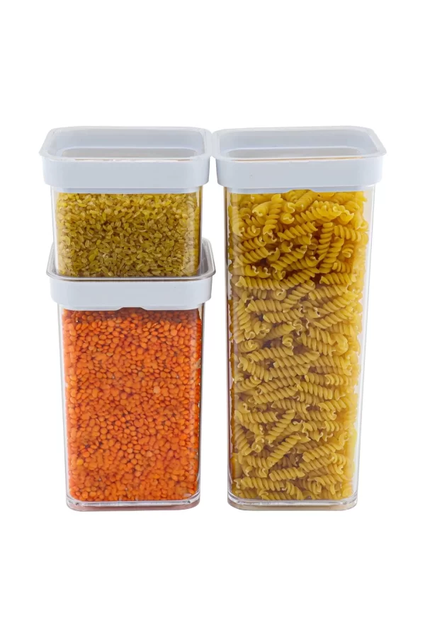 Vakumlu Kare Saklama Kabı - 1 Litre
