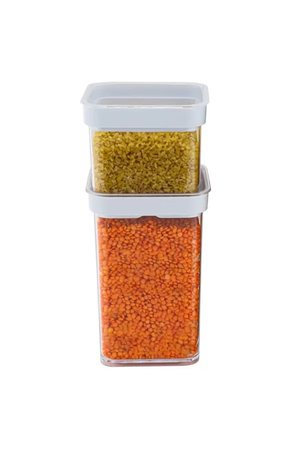 Vakumlu Kare Saklama Kabı - 1 Litre