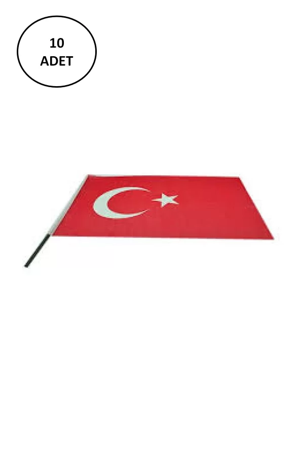 Vatan 30x45 cml Çitalı Ponje Türk Bayrağı 10 lu VAT.VT231