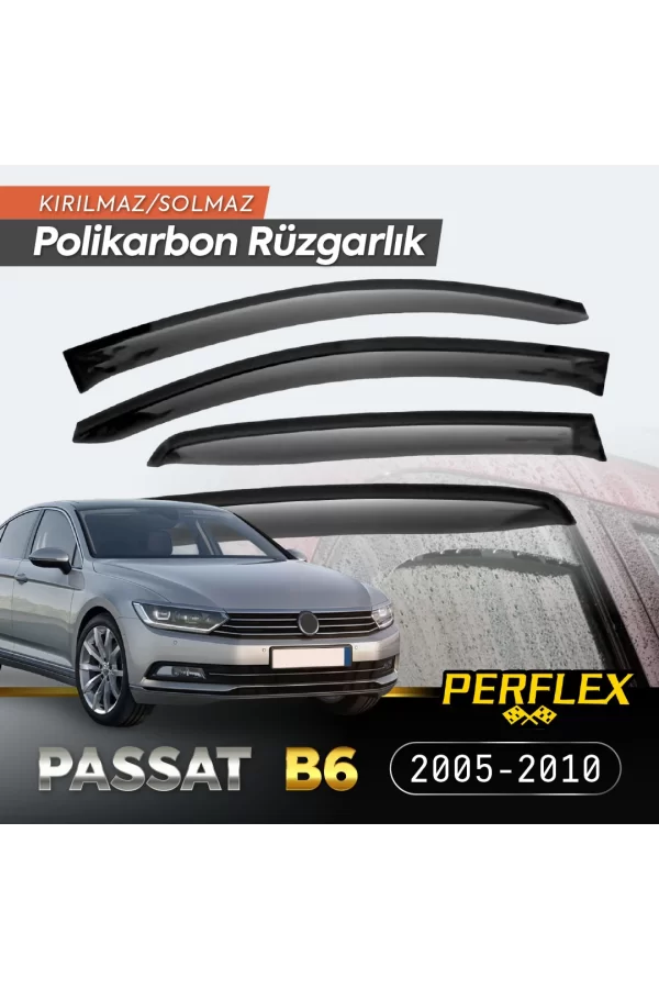 VW Passat B6 2005-2010 Cam Rüzgarlığı V2 Düz