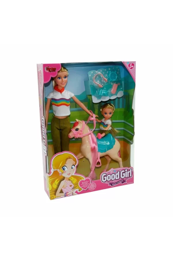 Wg-115162 Kutulu 29cm Atlı Kızı Ve Anne Bebek - Vardem Oyuncak