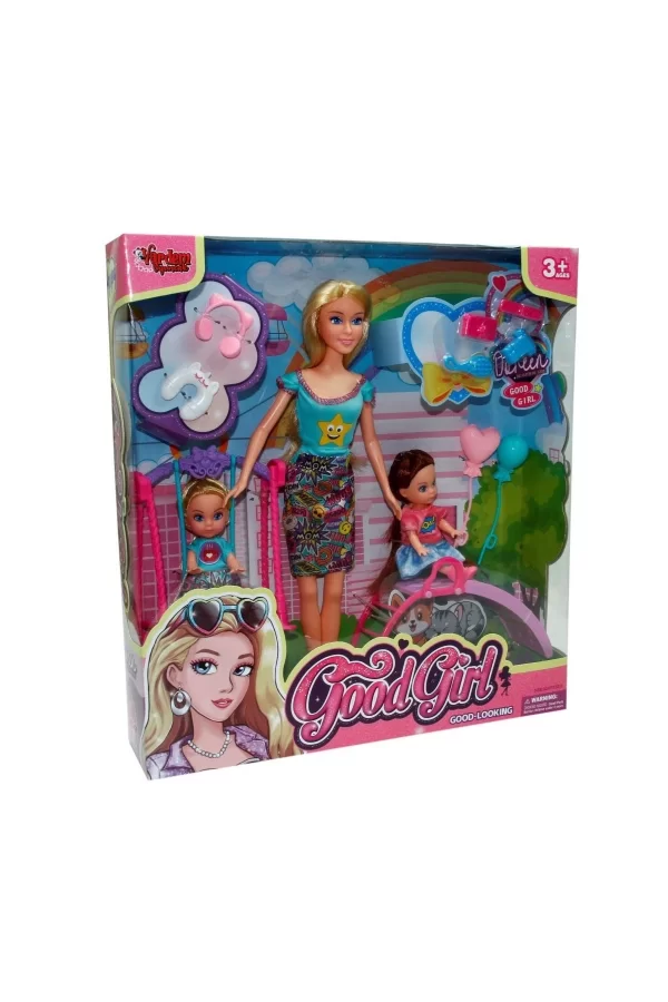 Wg-66749 Kutulu 29 Cm  2 Çocuklu Parkta Bebek - Vardem Oyuncak