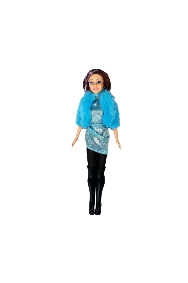 Wg-66771  Parlak Drape Elbiseli Bebek 29 Cm -vardem