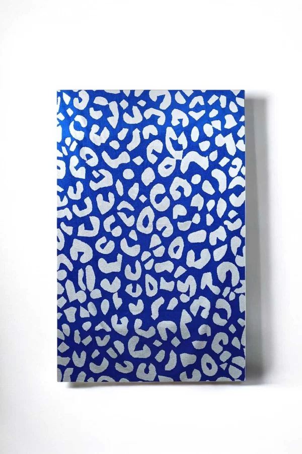 Wild Blue 90x150 cm Desenli Mavi-Beyaz &#37;100 Pamuklu Banyo Havlusu