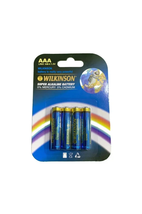 Wılkınson Aaa Lr03 Am-4 4lü 1.5 V Süper Alkalin İnce Pil