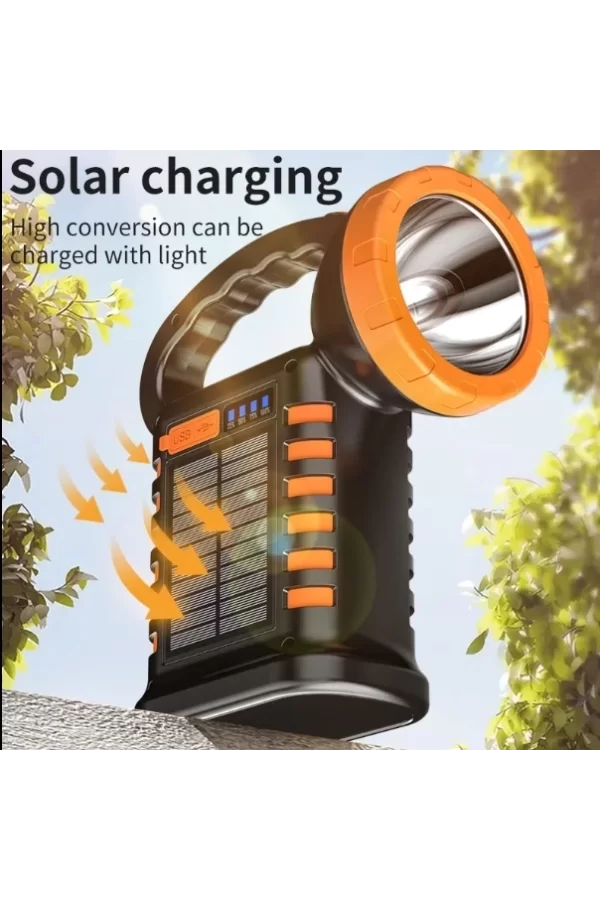 Wıson Ws-4343 Çok Fonksiyonlu Solar Şarjlı Powerbanklı Kamp Lambası