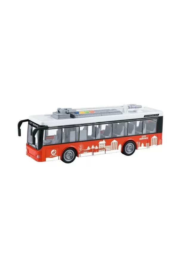 Wy911a-b Sesli Ve Işıklı Elektrikli Otobüs Troleybüs 1:16 -vardem