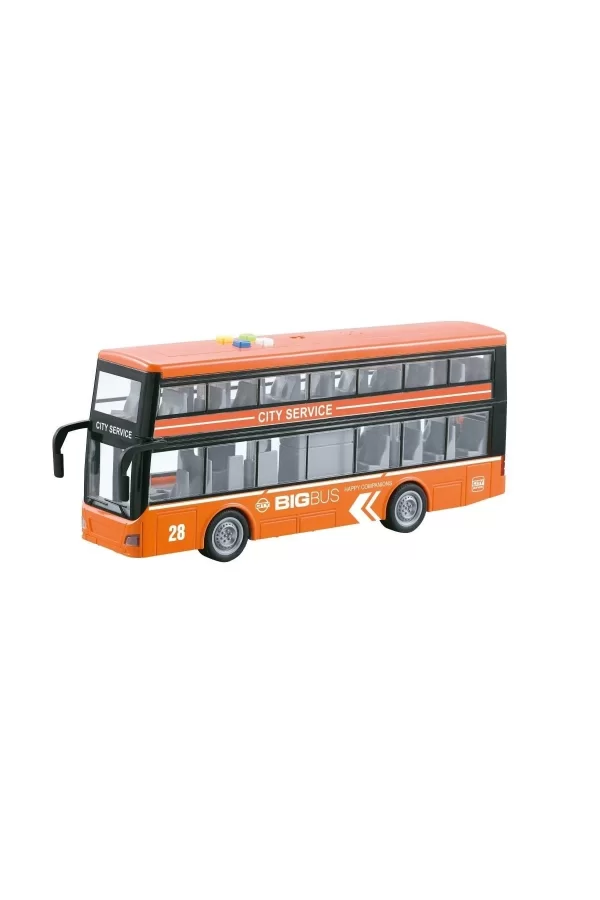 Wy912a-b Sesli Ve Işıklı Çift Katlı Otobüs 1:16 -vardem
