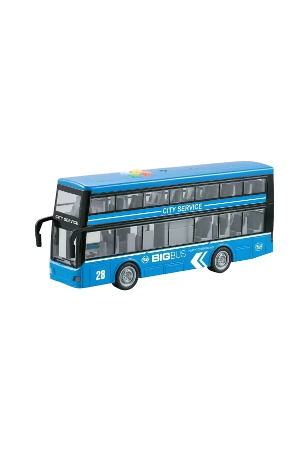 Wy912a-b Sesli Ve Işıklı Çift Katlı Otobüs 1:16 -vardem