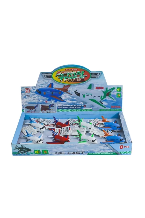 Xg879-209 Sesli Işıklı Metal Çek Bırak Uçak -birliktoys