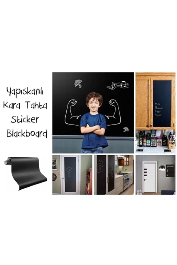 Yapışkanlı Kara Tahta-yazı Tahtası Sticker