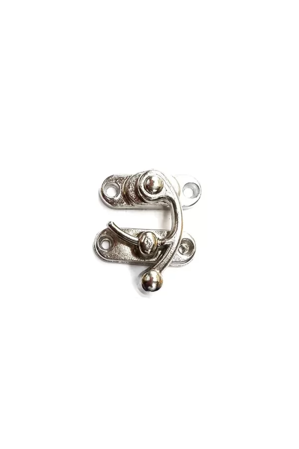 Yay Gözü, Tavla, Ahşap Kutu Klipsi - Minik 20x24 Mm, Nikel, 1 Adet