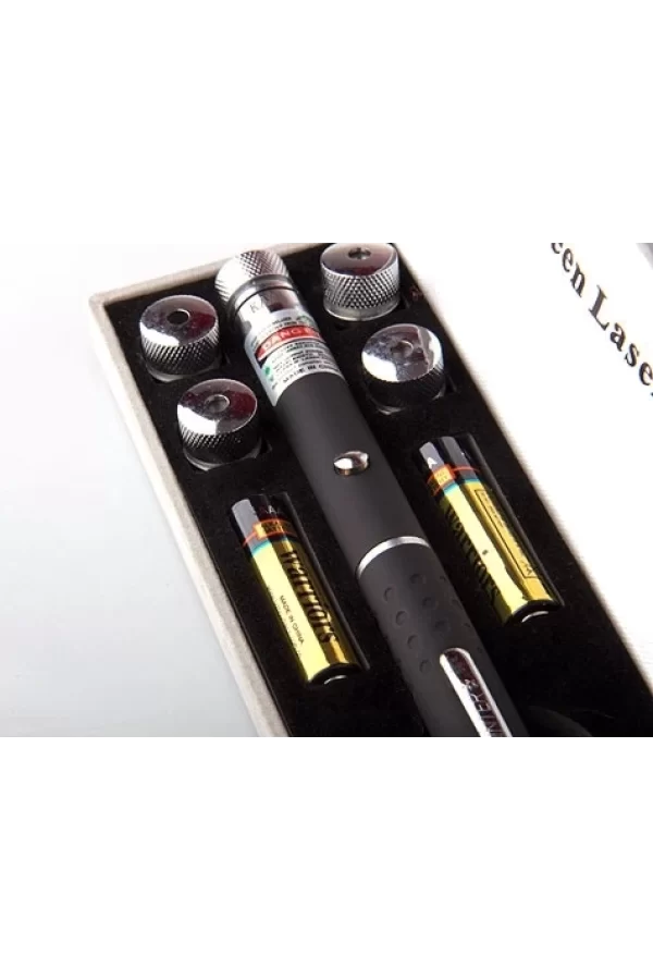 Yeşil Lazer Pointer 8000 Mw  5 Başlıklı