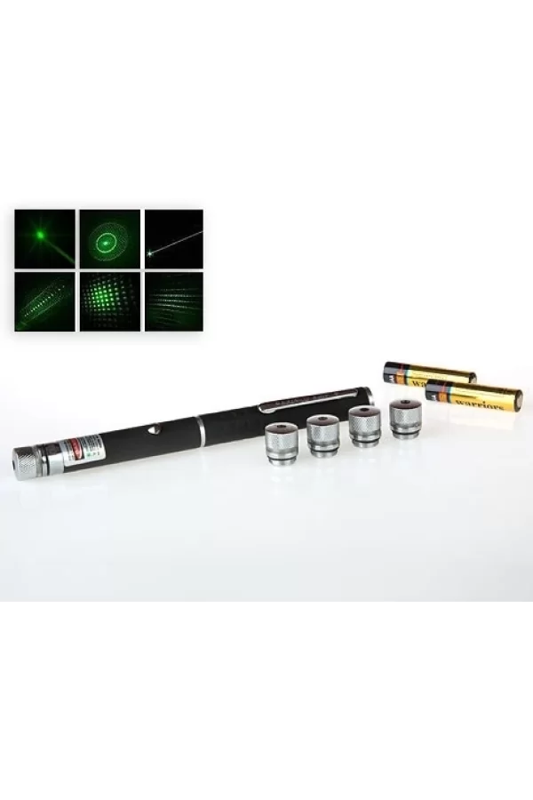 Yeşil Lazer Pointer 8000 Mw  5 Başlıklı