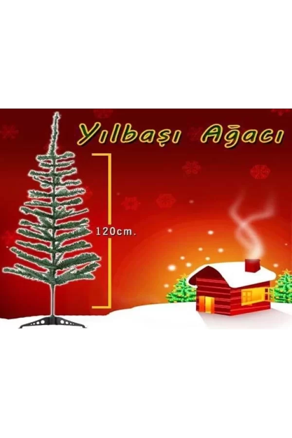 Yılbaşı Çam Ağacı Gür Dallar 120 Cm