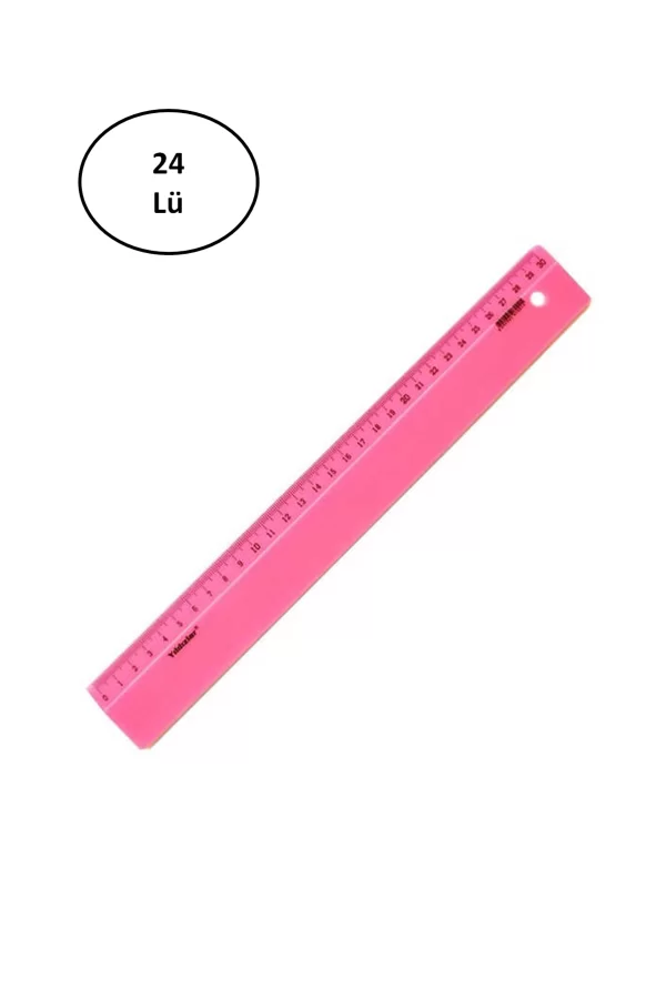 Yıldızlar 30 Cm Elastik Kırılmaz Cetvel 24lü