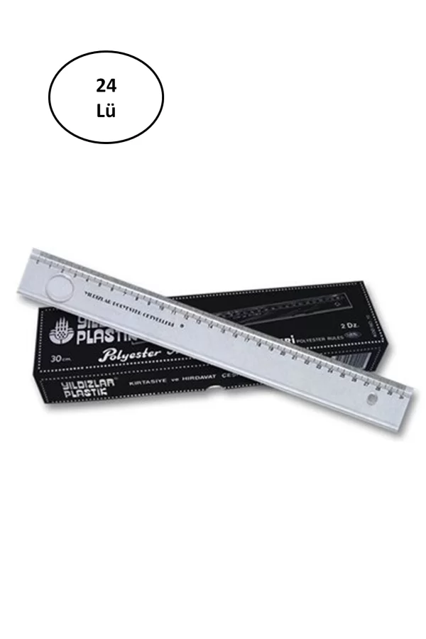 Yıldızlar Mercekli Cetve 30 Cm Cetvel 24lü
